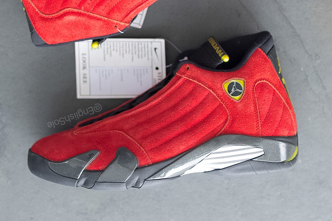 Air Jordan 14 “Alternate Ferrari” Looksee Sample