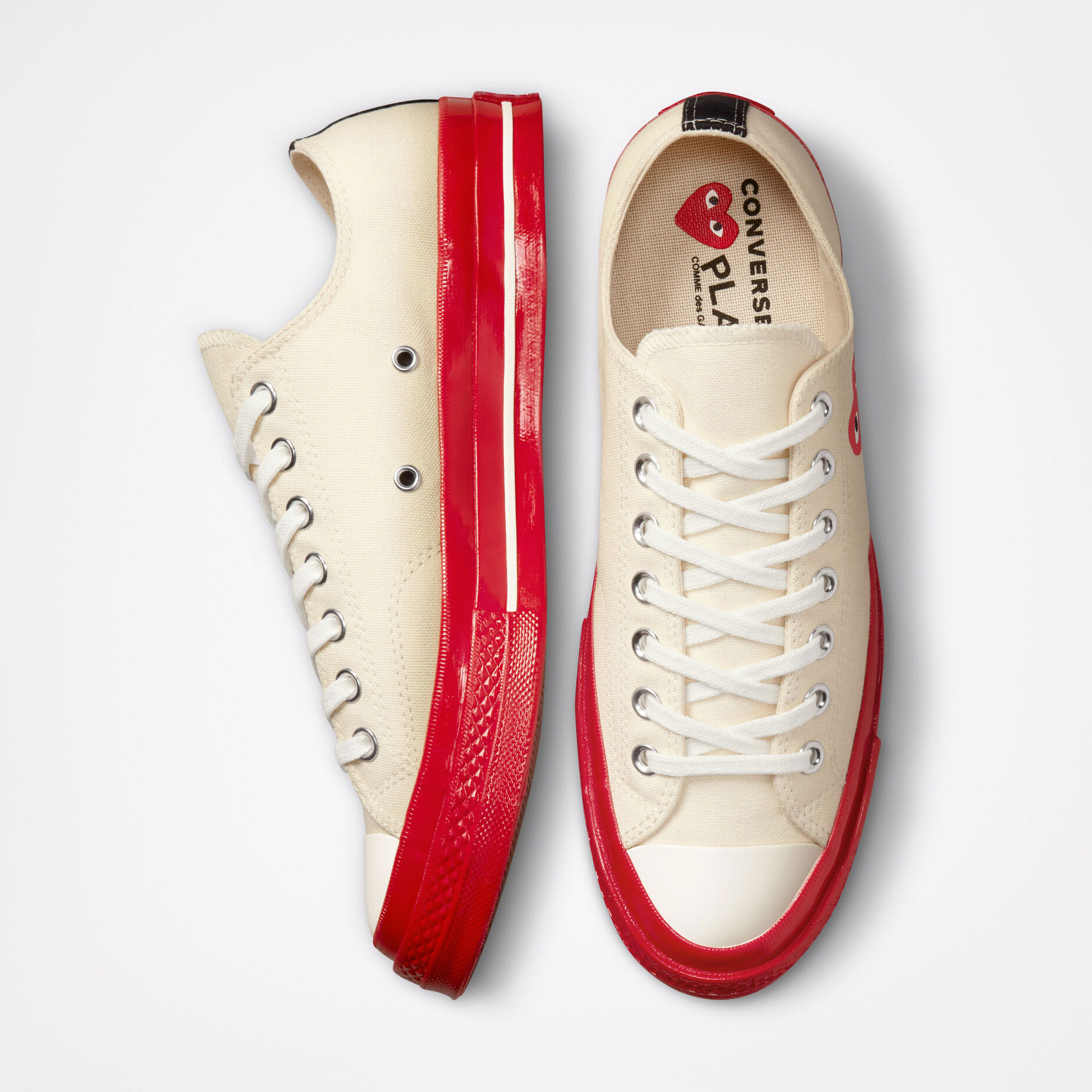 Comme des Garçons PLAY x Converse Chuck 70 “Red” Collection