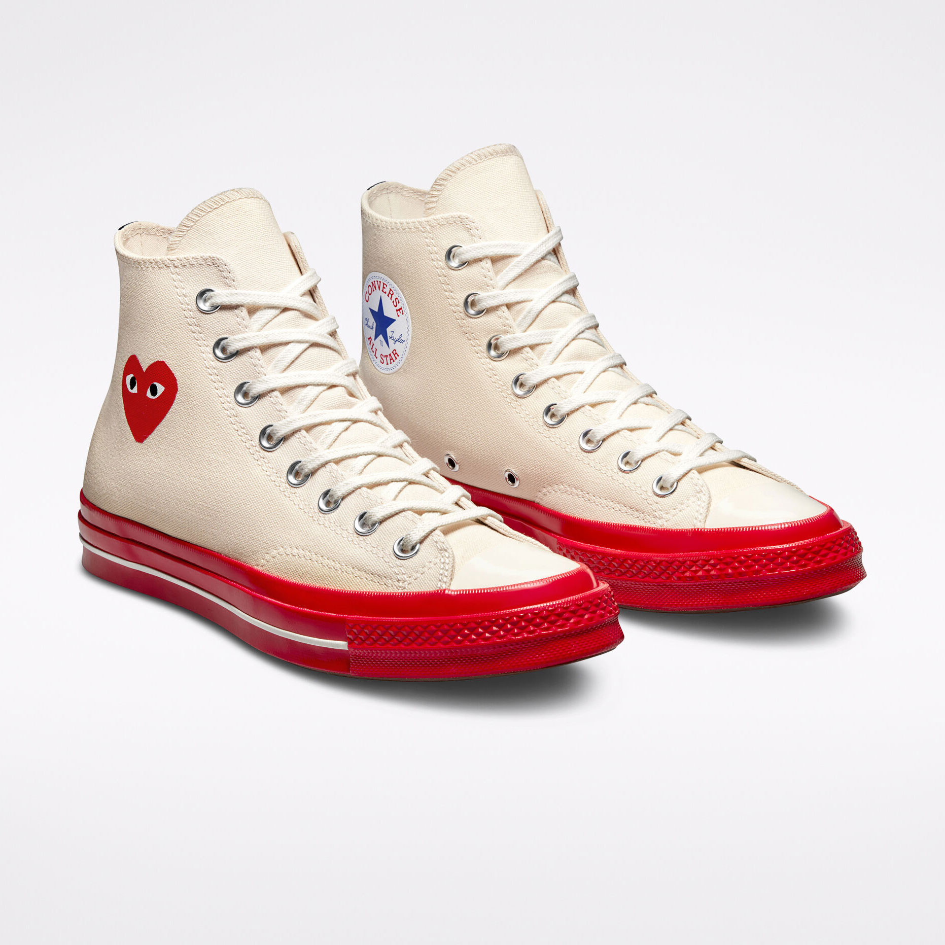 Comme des Garçons PLAY x Converse Chuck 70 “Red” Collection