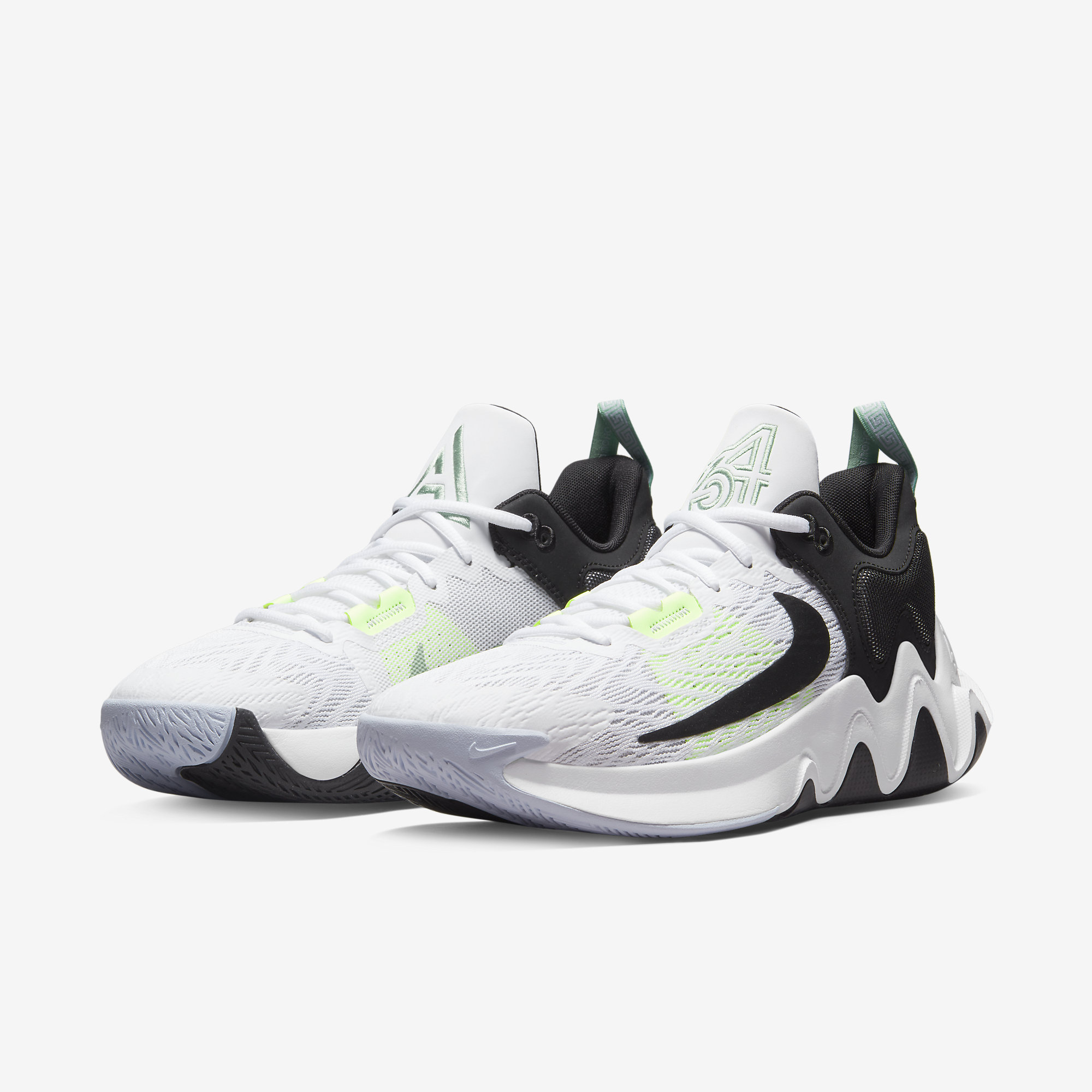 Nike Giannis Immortality 2 (White/Black/Barely Volt/Grey Fog)