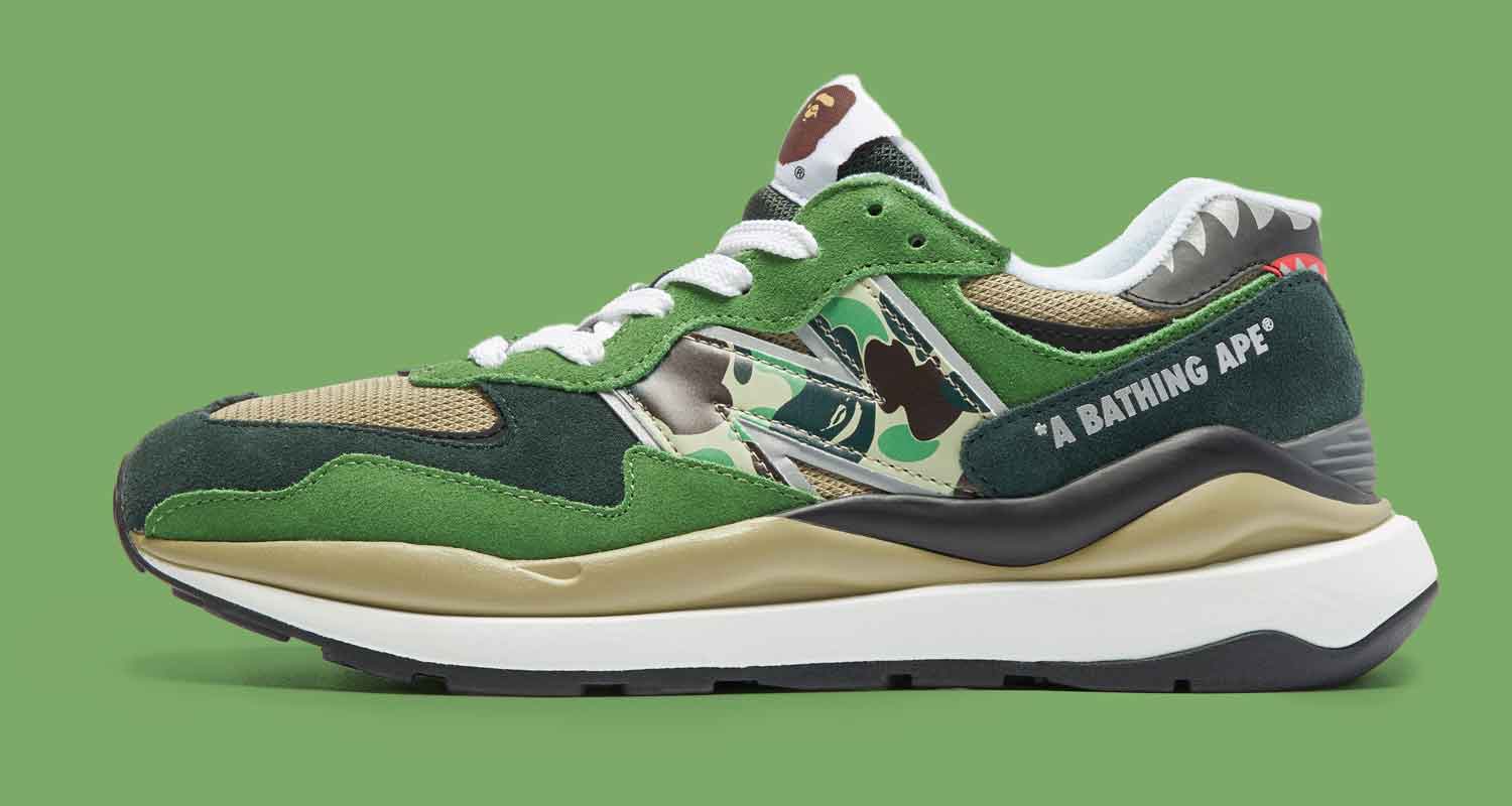 BAPE x New Balance 57/40 “Green/Beige”