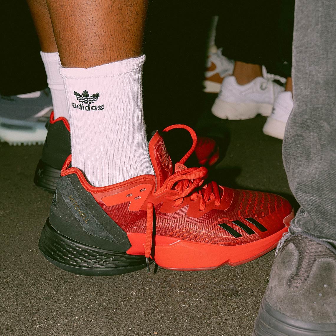 Donovan Mitchell adidas D.O.N. Issue #4 At Rucker Park black red