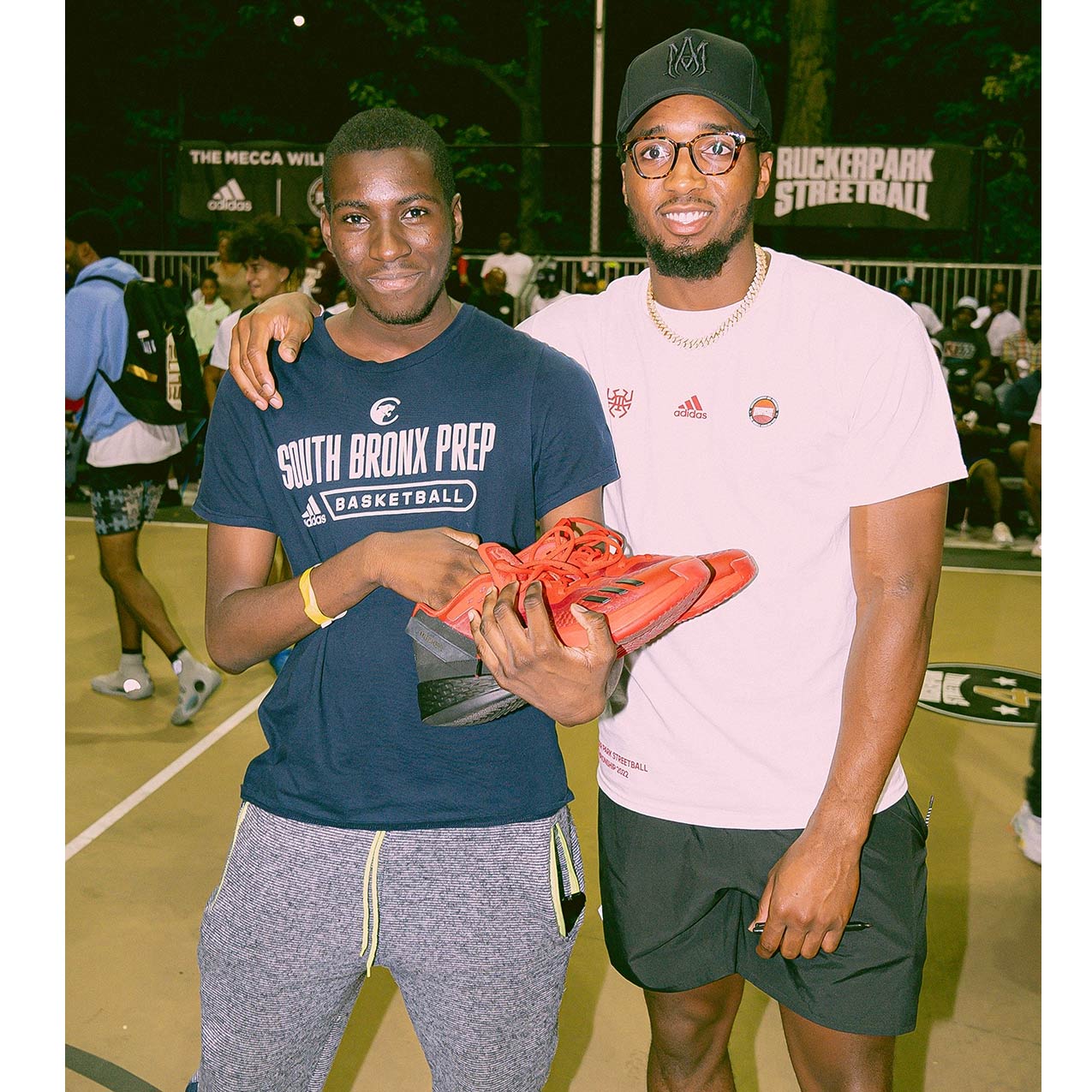 Donovan Mitchell adidas D.O.N. Issue #4 At Rucker Park black red