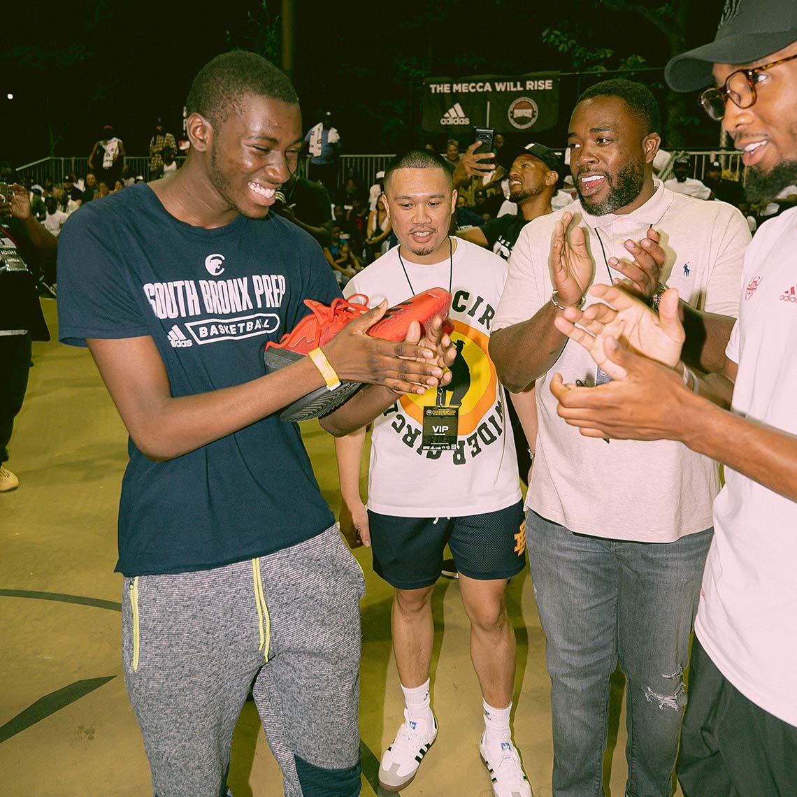 Donovan Mitchell adidas D.O.N. Issue #4 At Rucker Park black red