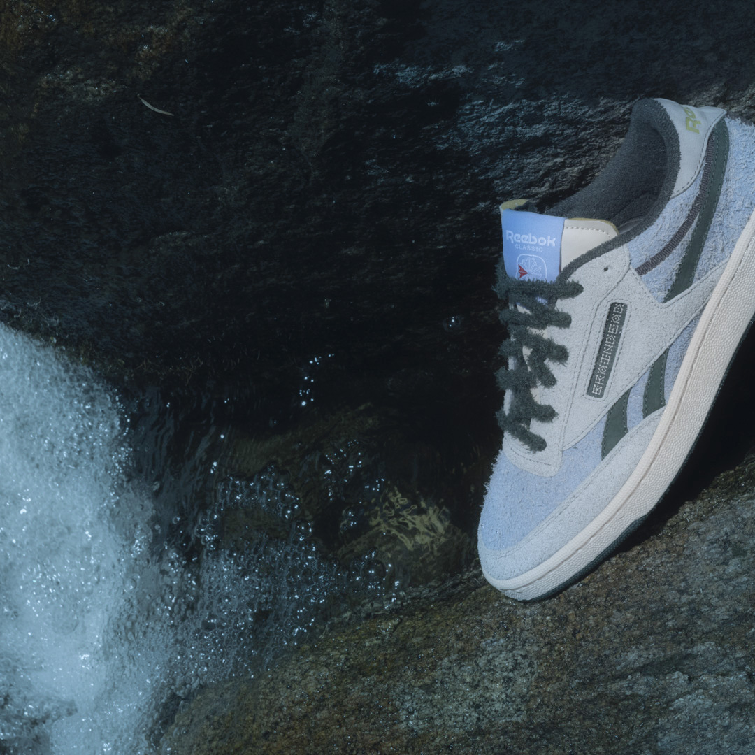 Brain Dead x Reebok Club C Revenge (Soft Ecru / Dark Forest / Tin Grey)