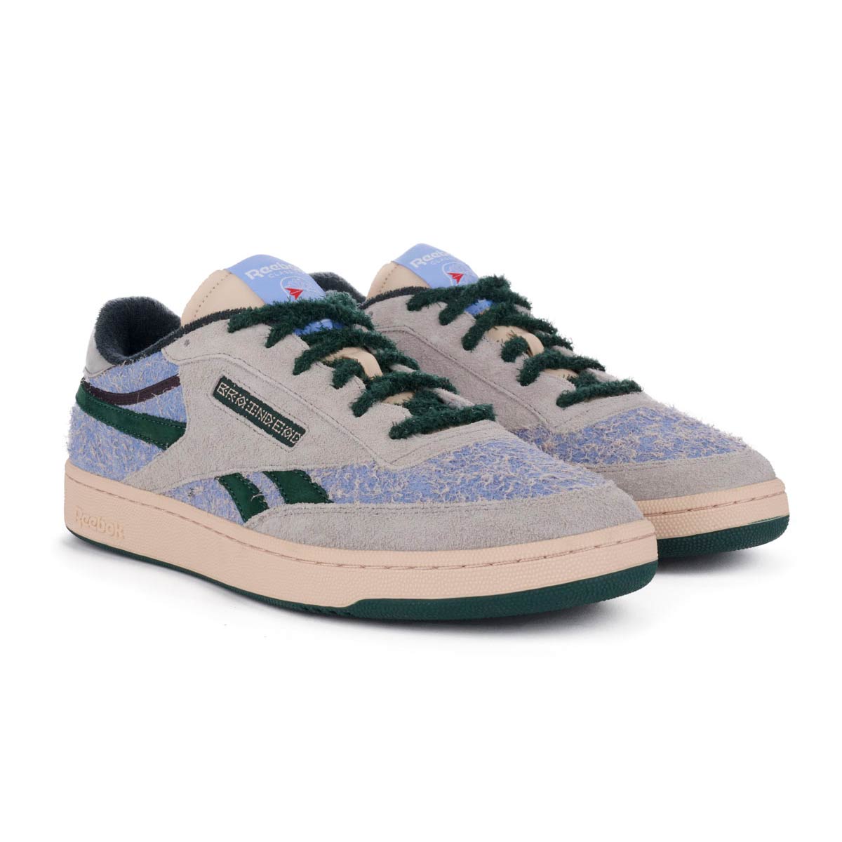 Brain Dead x Reebok Club C Revenge (Soft Ecru / Dark Forest / Tin Grey)