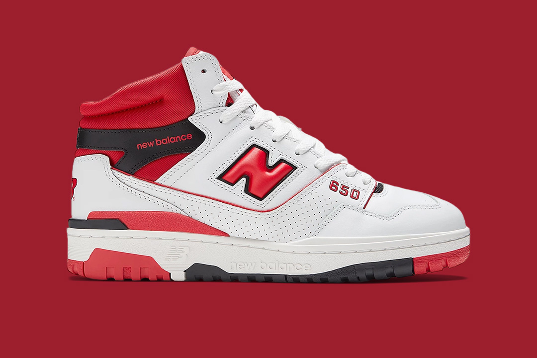 New Balance 650 White/Red BB650RWR