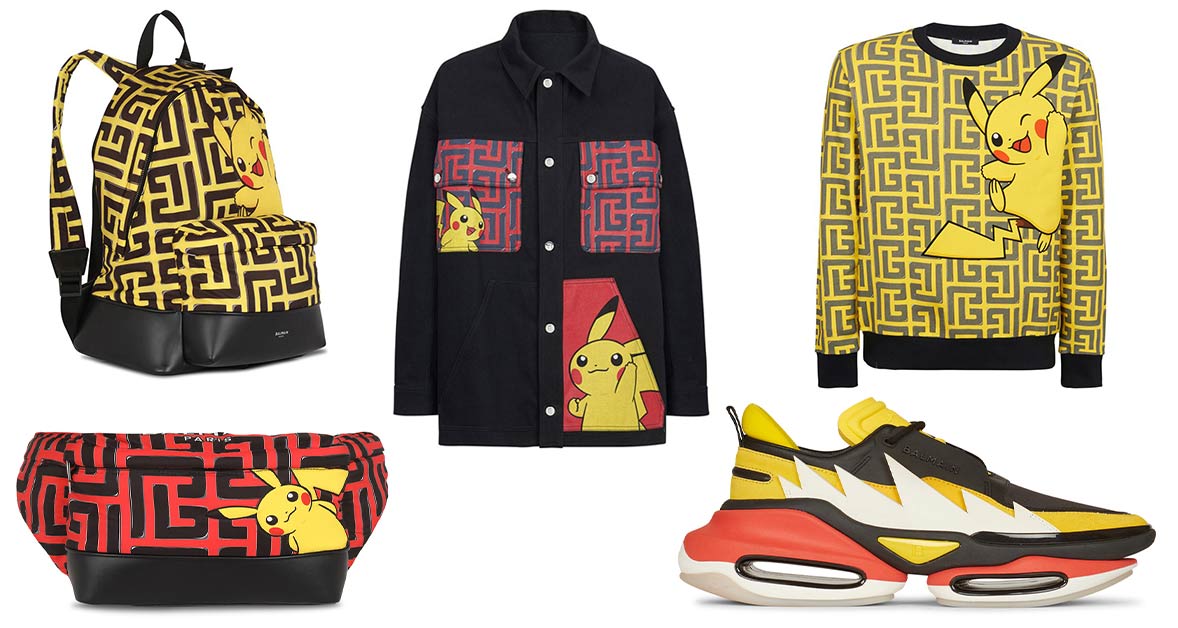 Pokémon x Balmain Trainer Fashion Set