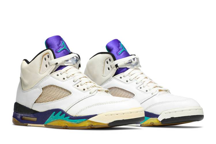 Air Jordan 5 "Grape" (1990 pictured via GOAT)