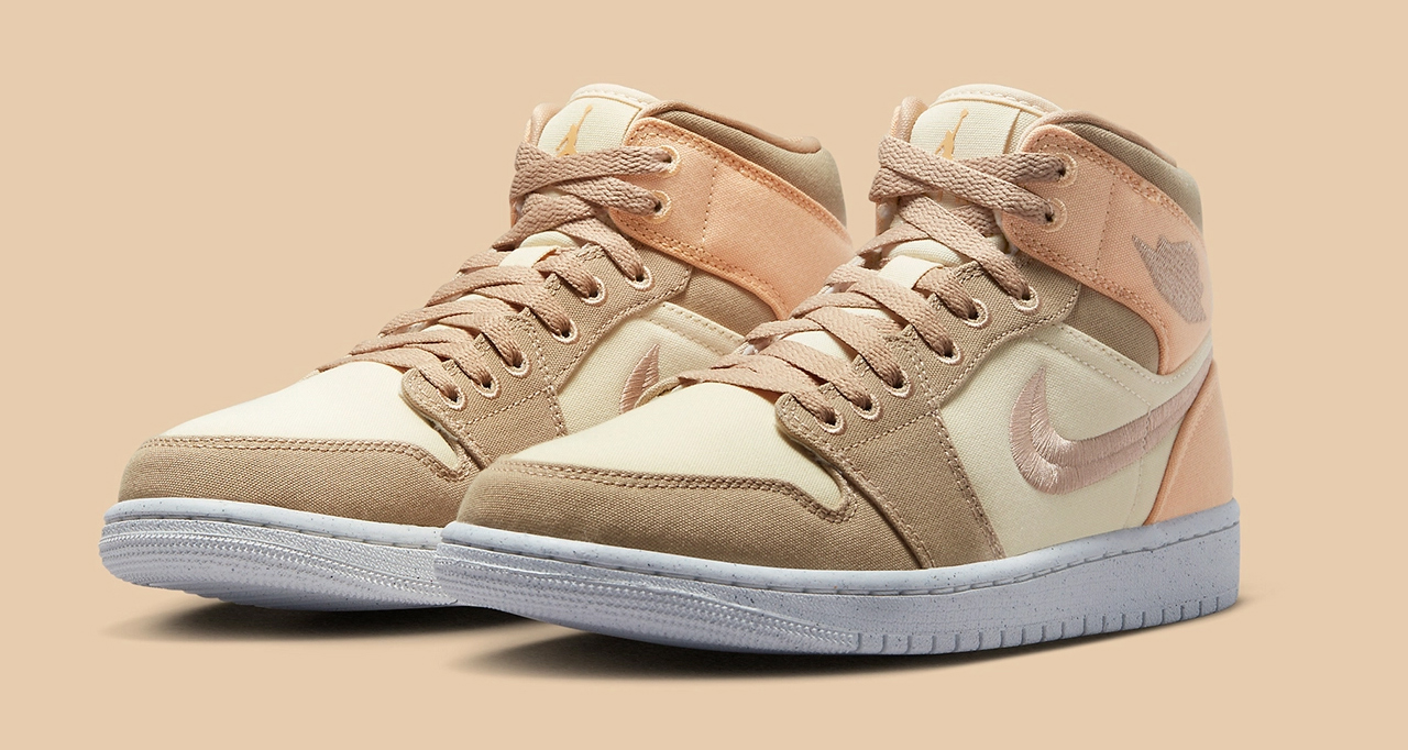 Air Jordan 1 Mid SE WMNS "Canvas Khaki" DV0427-102