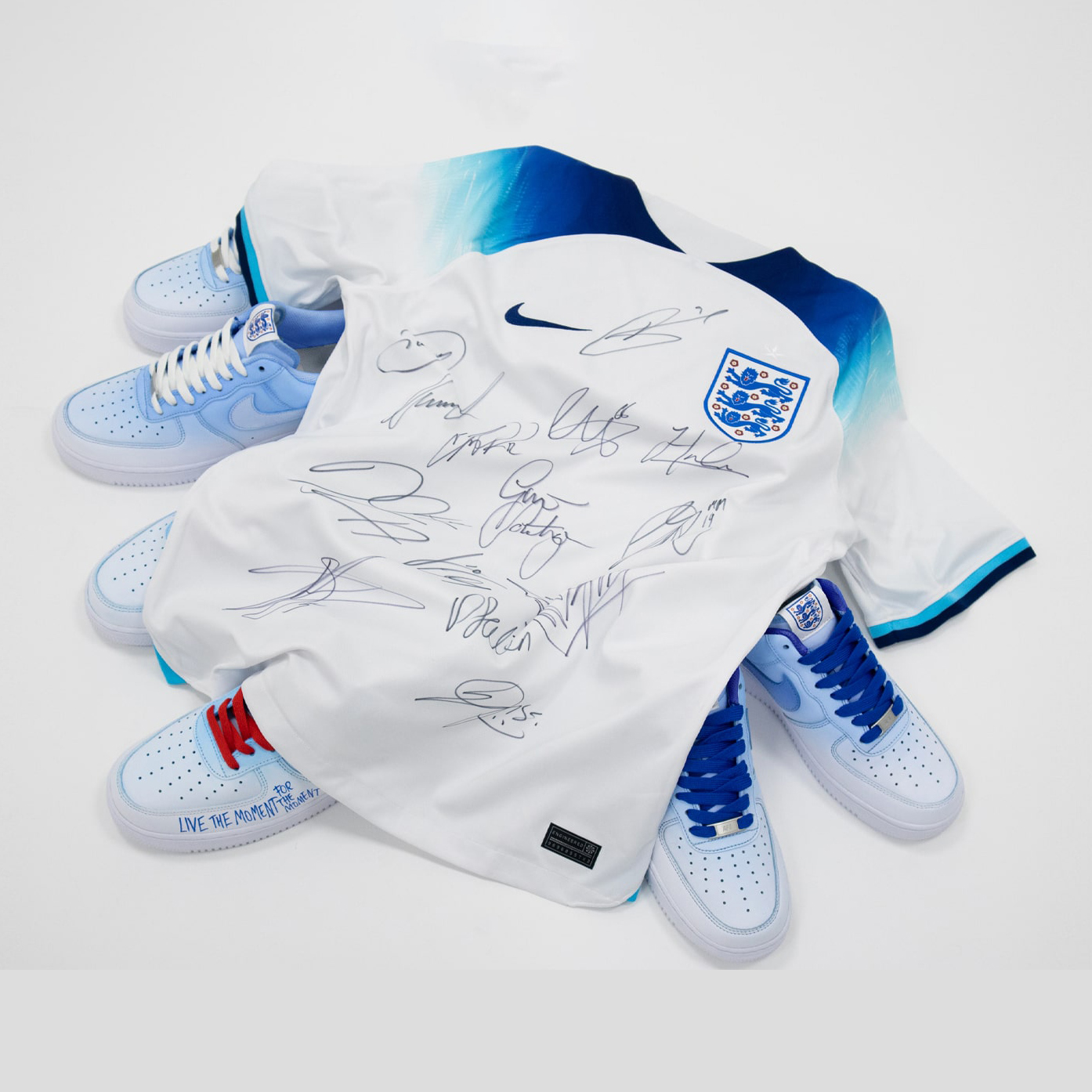 Custom Nike Air Force 1 England National Football Team NIKE X ENGLAND AF1