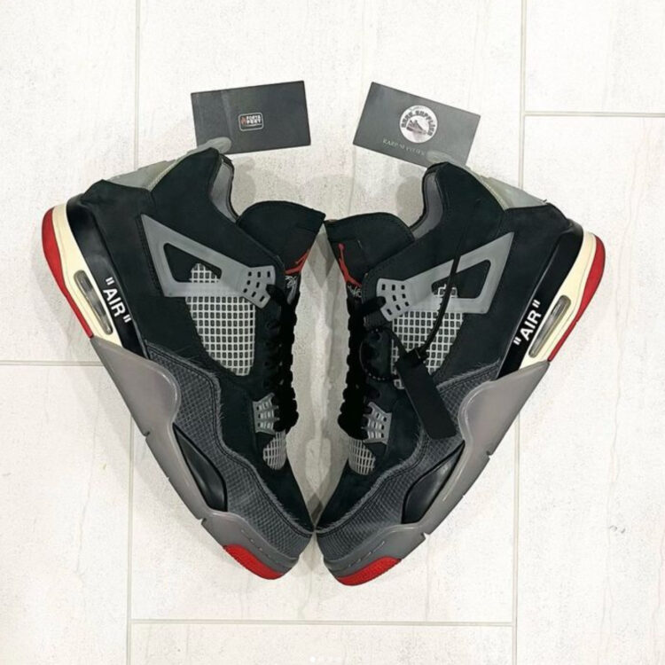 Off-White x Air Jordan 4 “Bred” Sample