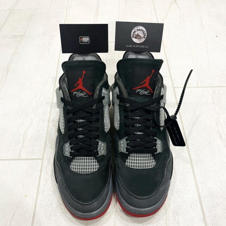 Off-White x Air Jordan 4 “Bred” Sample