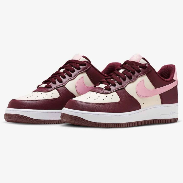 Nike Air Force 1 Low "Valentine's Day" (Sail/Night Maroon-Medium Soft Pink)