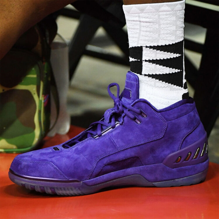 LeBron James in the Nike Air Zoom Generation "Court Purple"