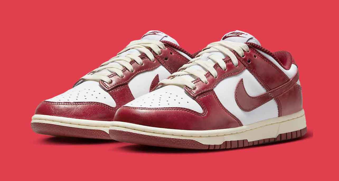 Nike Dunk Low PRM "Team Red" FJ4555-100