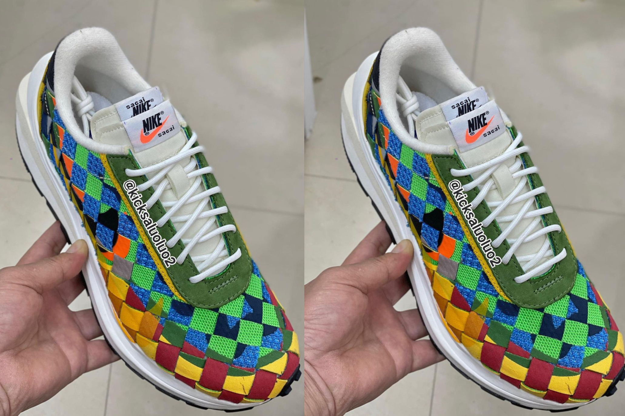 sacai x Nike Waffle Woven "Multi-Color"