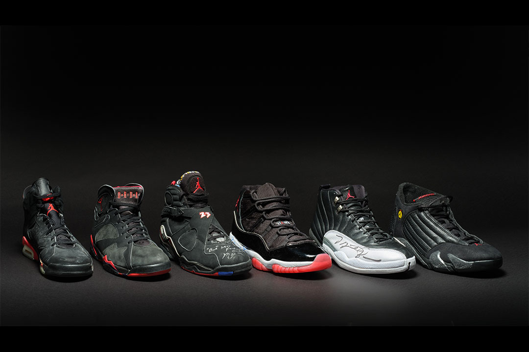 Sotheby's "The Dynasty Collection" Showcases Michael Jordan's Six Championship Sneakers