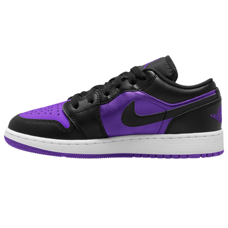 Air Jordan 1 Low GS "Black/Purple" 553560-505