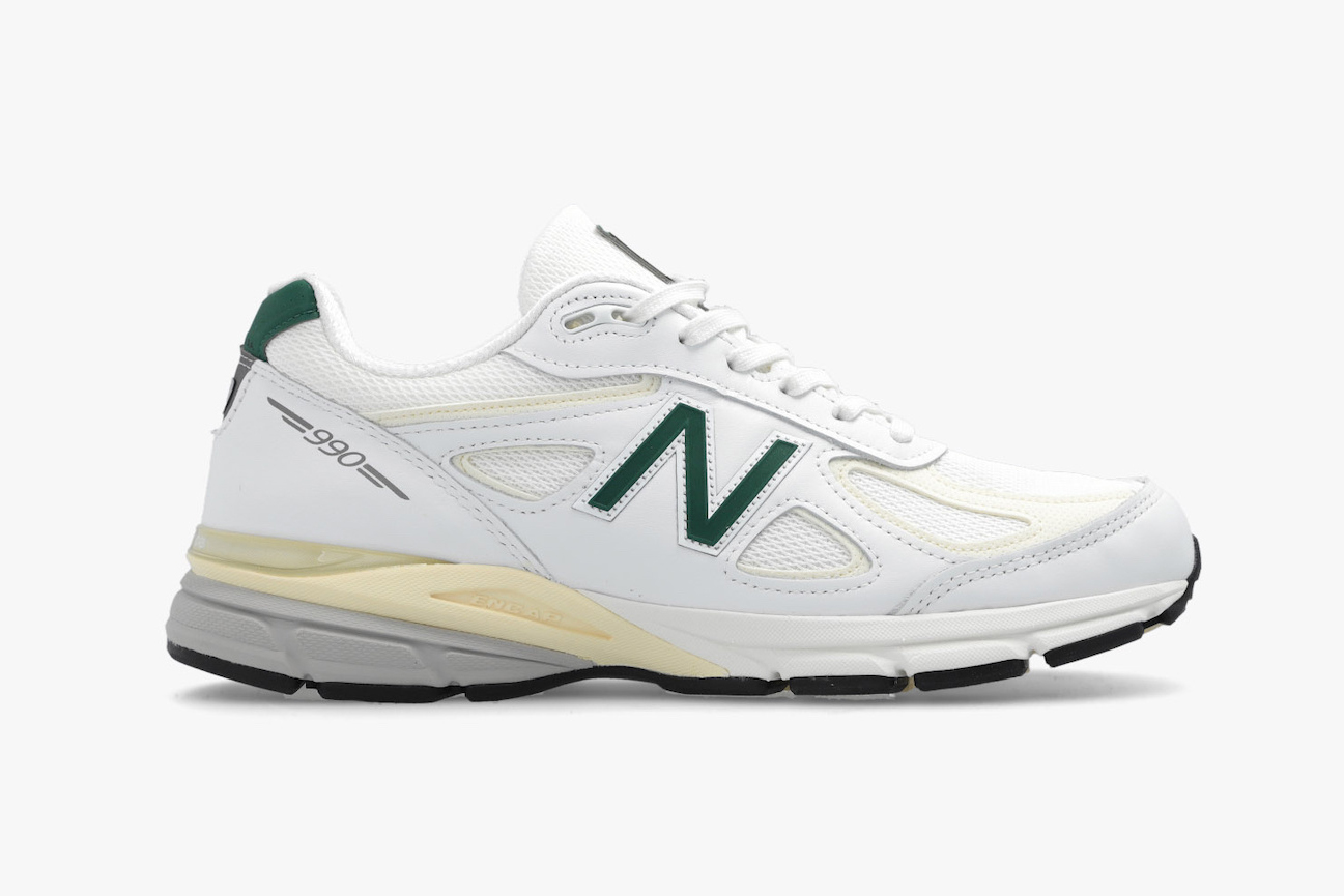 New Balance 990v4 Made in USA “White/Green” U990TC4