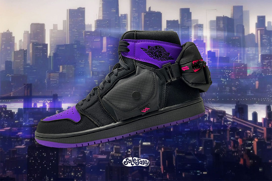 Spider-Verse x Air Jordan 1 Utility Stash (Images via SoleSavy)