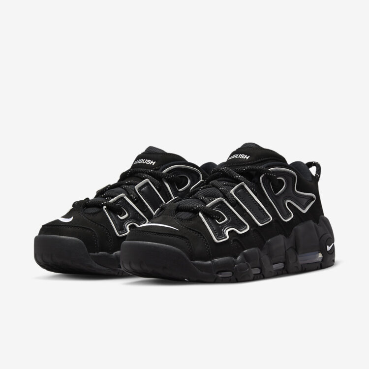 AMBUSH x Nike Air More Uptempo Low "Black/White" FB1299-001