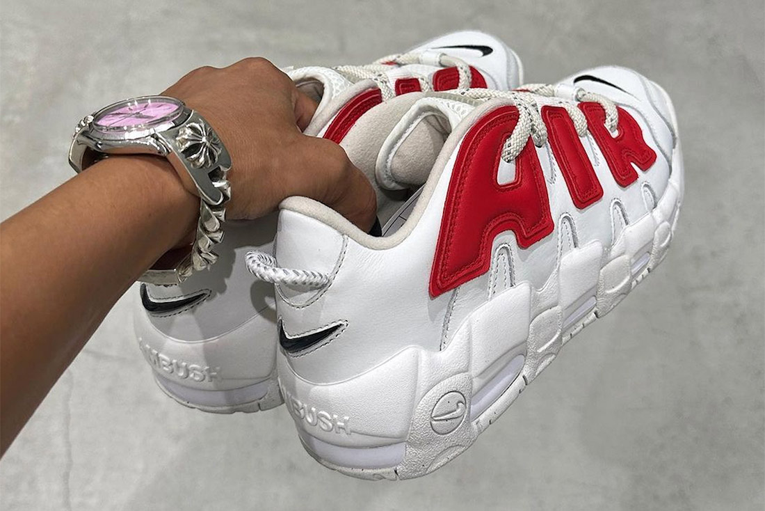 AMBUSH x Nike Air More Uptempo “White/Red”