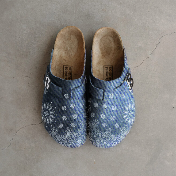 Bravest Studios "Denim Paisley Tokyo Mule"