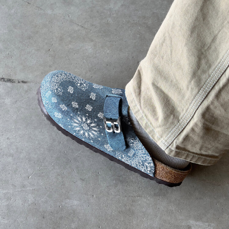 Bravest Studios "Denim Paisley Tokyo Mule"