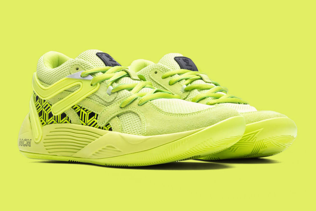 MCM x Puma TRC Blaze Court “Acid Lime” 377623-01