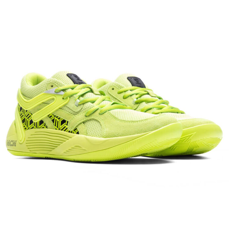 MCM x Puma TRC Blaze Court “Acid Lime” 377623-01