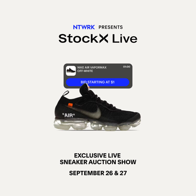 StockX, NTWRK Announce Live Sneaker Auctions