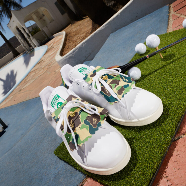 Bape x adidas golf collection stan smith golf abc camo