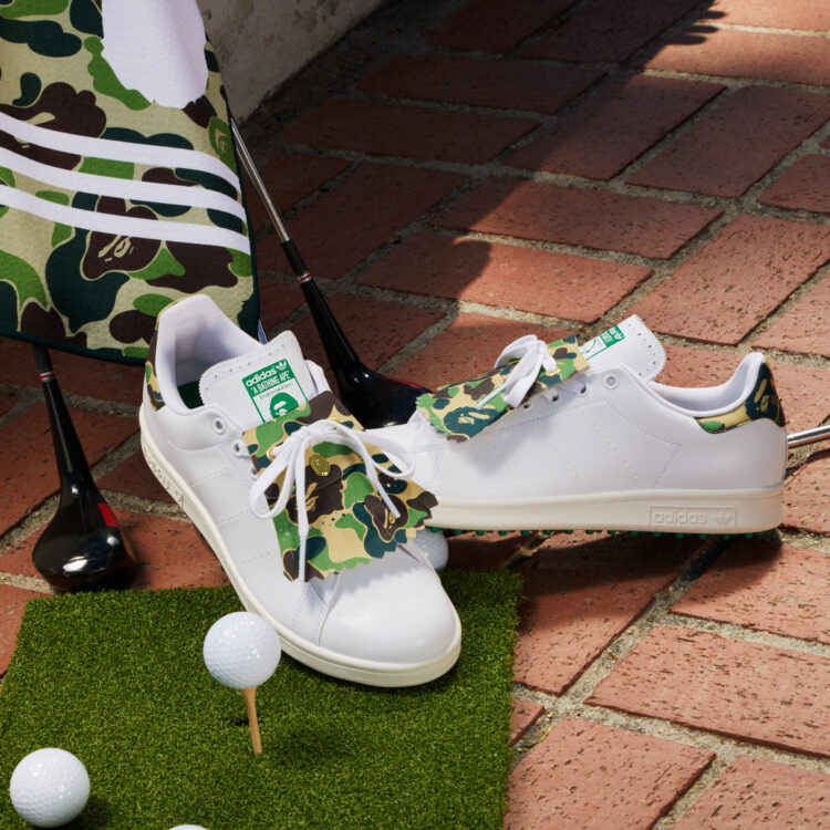 Bape x adidas golf collection stan smith golf abc camo