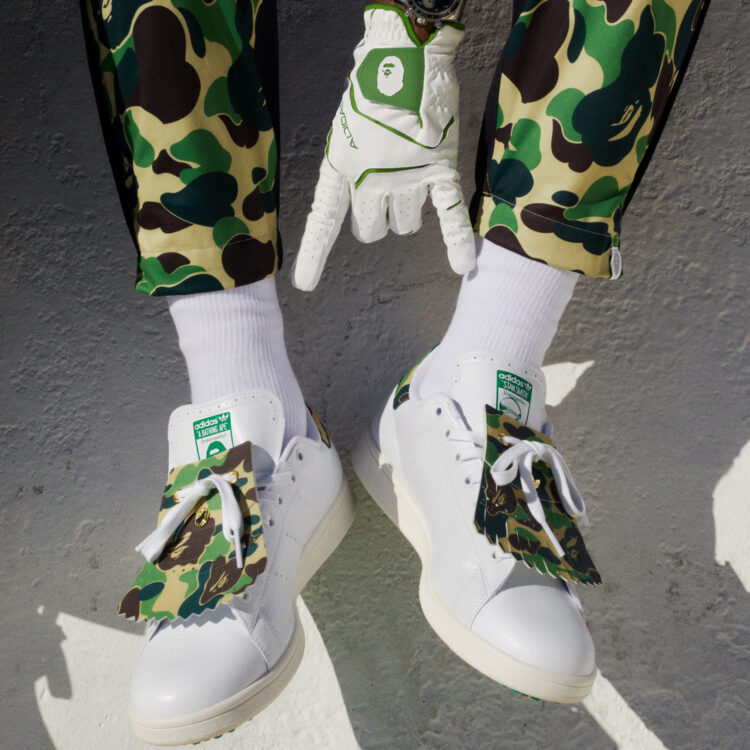 Bape x adidas golf collection stan smith golf abc camo