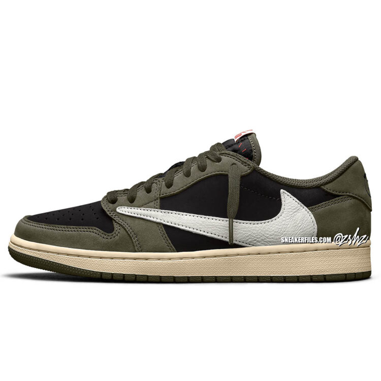 Travis Scott x Air Jordan 1 Low OG "Black/Olive" DM7866-002