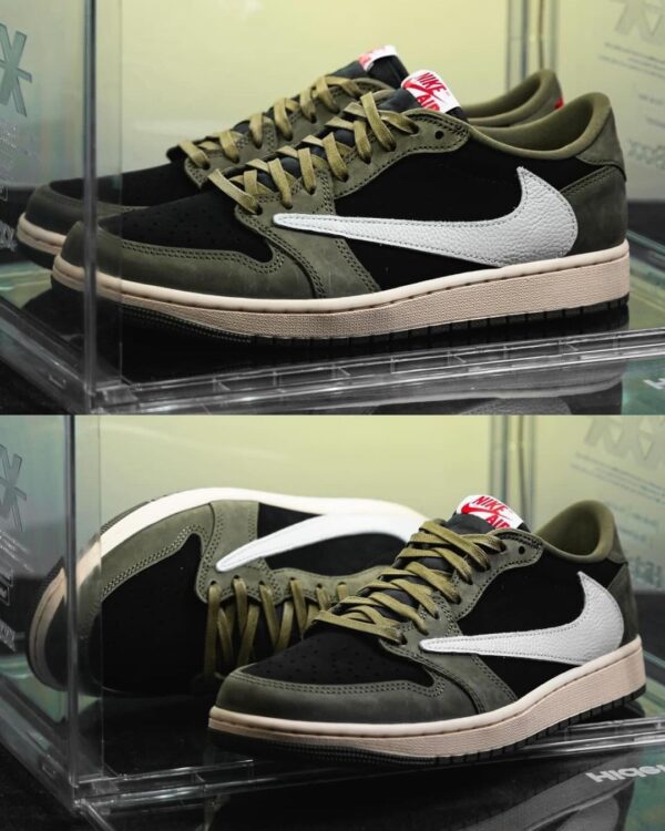 Travis Scott x Air Jordan 1 Low OG "Black/Olive" DM7866-002