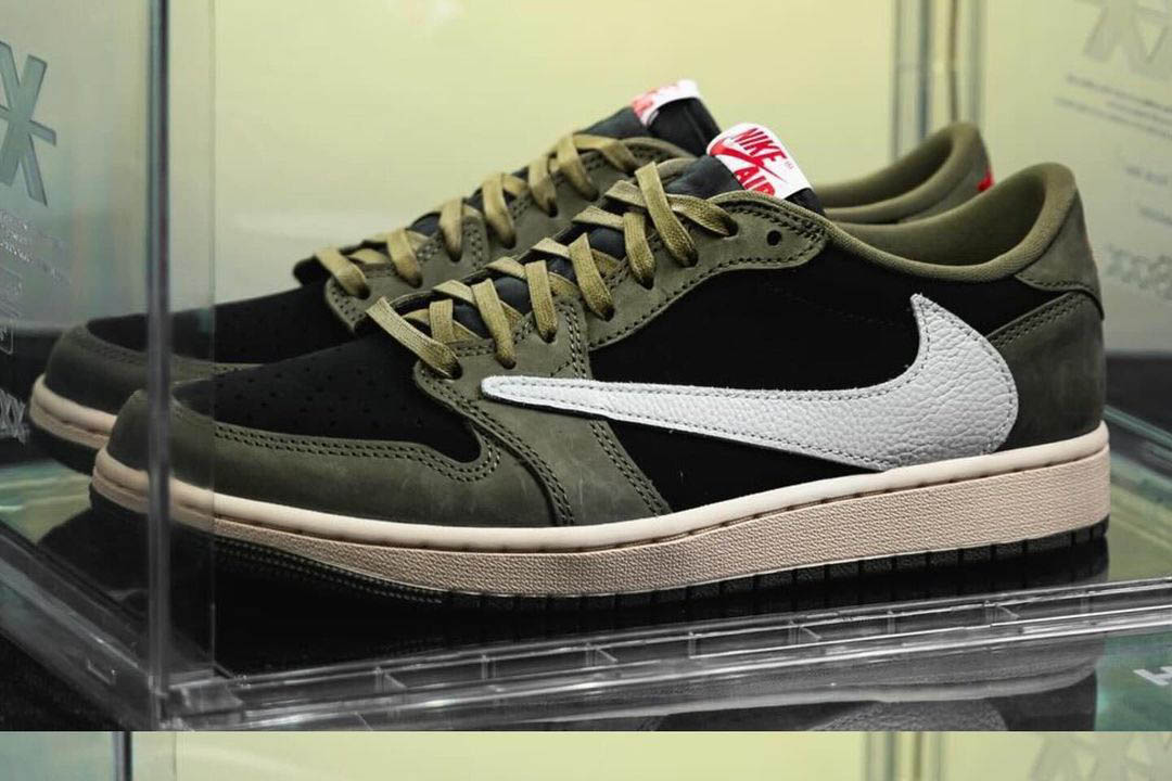 Travis Scott x Air Jordan 1 Low OG "Black/Olive" DM7866-002