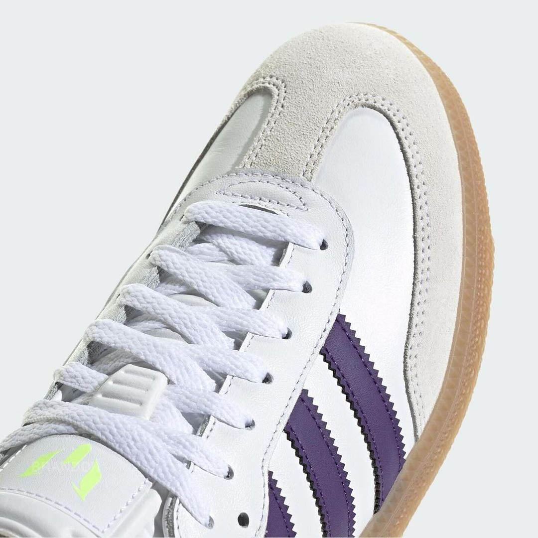 Lionel Messi x adidas Samba "White/Purple/Volt"