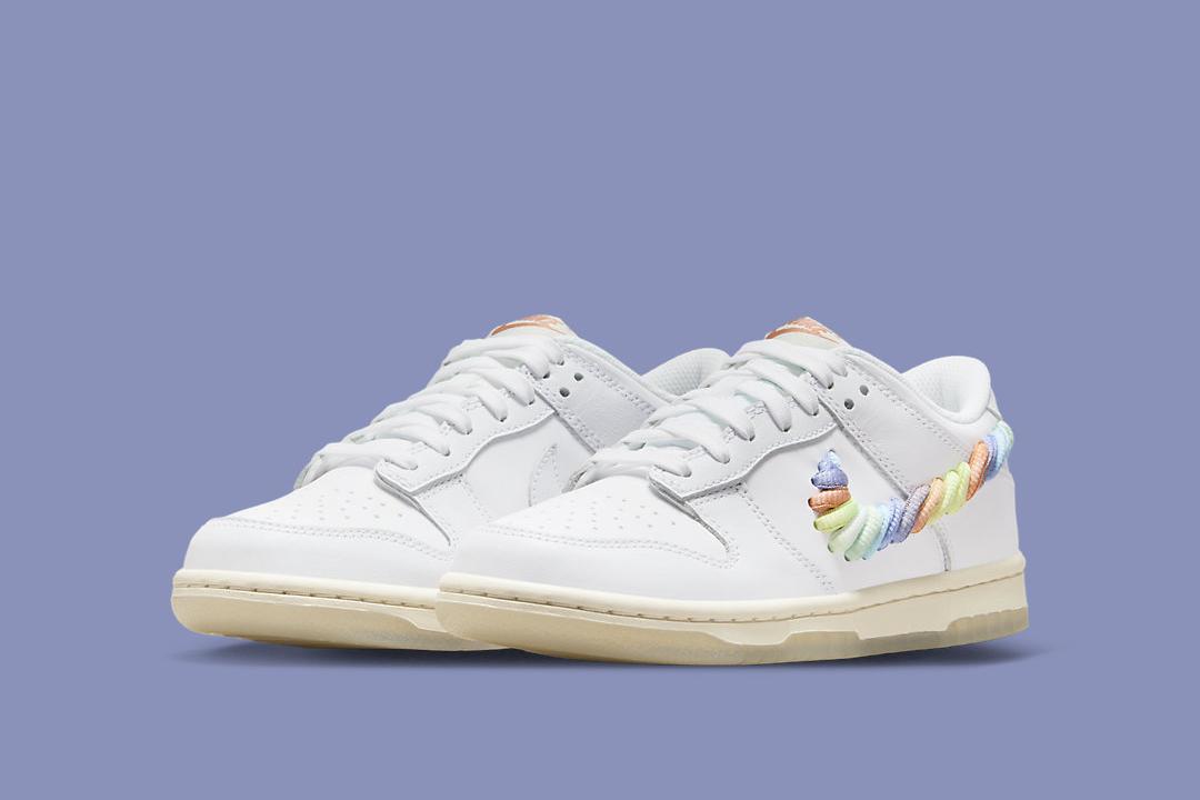 Nike Dunk Low GS "Rainbow Swoosh" FN4861-100