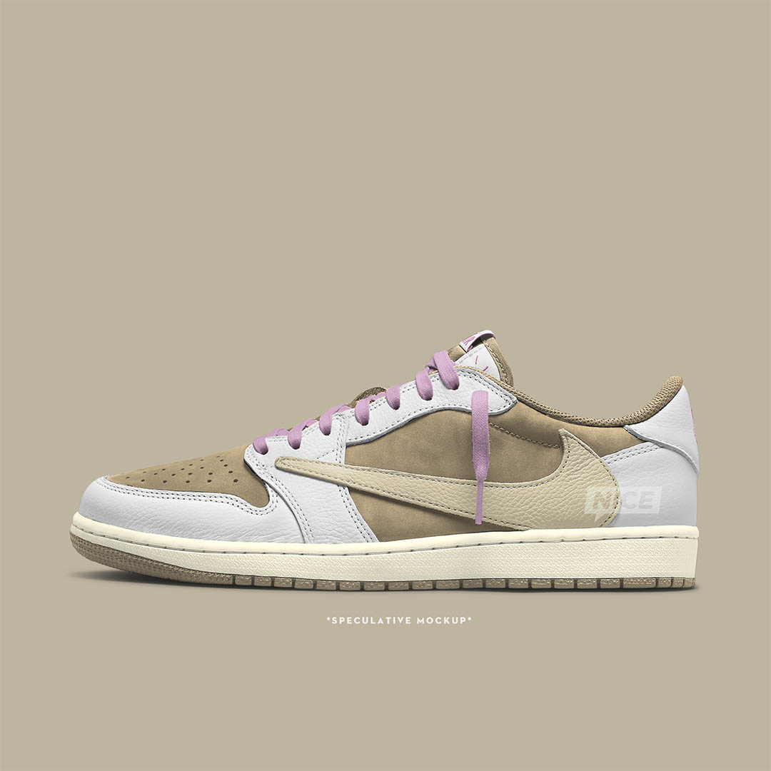 Travis Scott x Air Jordan 1 Low OG "Sail/Shy Pink" DM7866-106