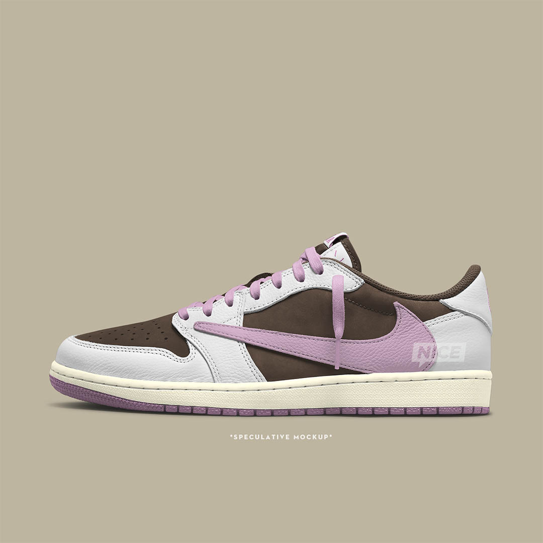 Travis Scott x Air Jordan 1 Low OG WMNS "Dark Pony/Pink Oxford" DZ4137-206