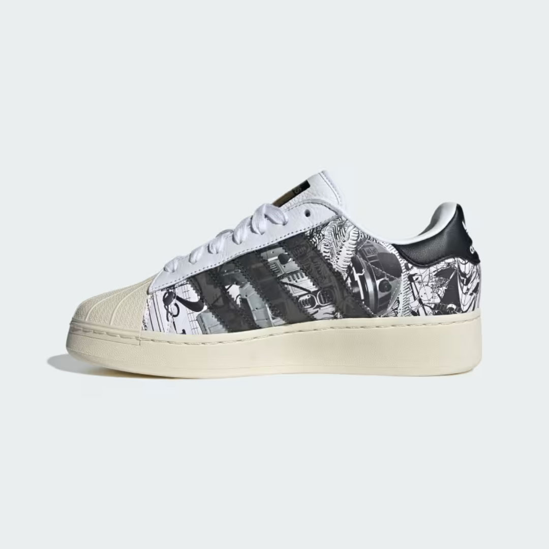 Star Wars x Nanzuka x adidas Superstar XLG "R2-D2 and C-3PO" IF9249