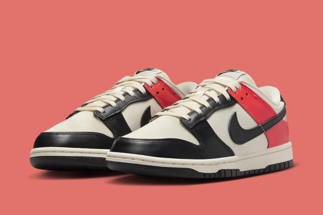 Nike Dunk Low WMNS "Black Toe/Bright Crimson" HQ3423-635