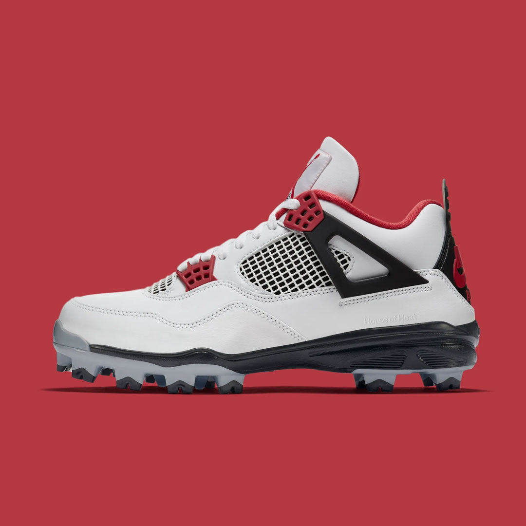 Air Jordan 4 Cleat "Fire Red" HQ0207-106