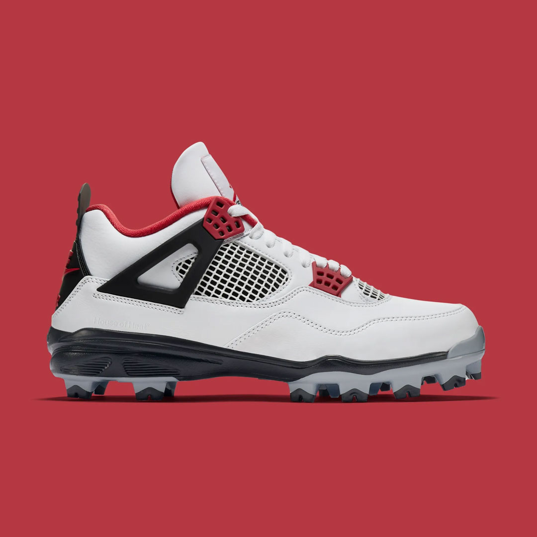 Air Jordan 4 Cleat "Fire Red" HQ0207-106