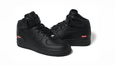 Supreme x Nike Air Force 1 Mid "Black"