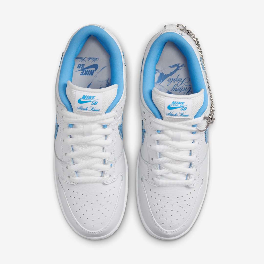 Nicole Hause x Nike SB Dunk Low "White/University Blue" FZ8802-100