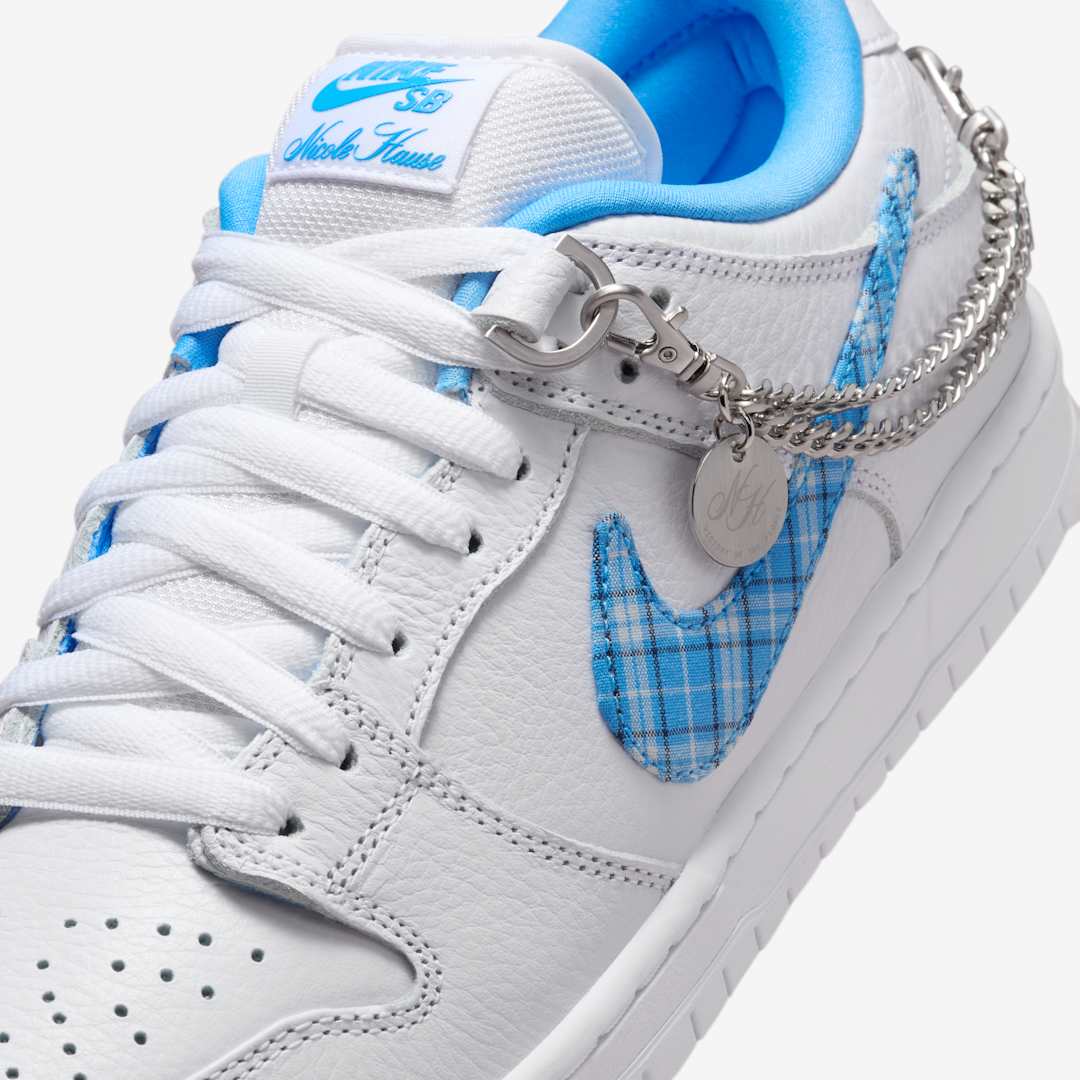 Nicole Hause x Nike SB Dunk Low "White/University Blue" FZ8802-100