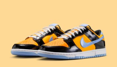 Nike Dunk Low SE Patent Leather "Laser Orange/Aluminum" IB6400-001